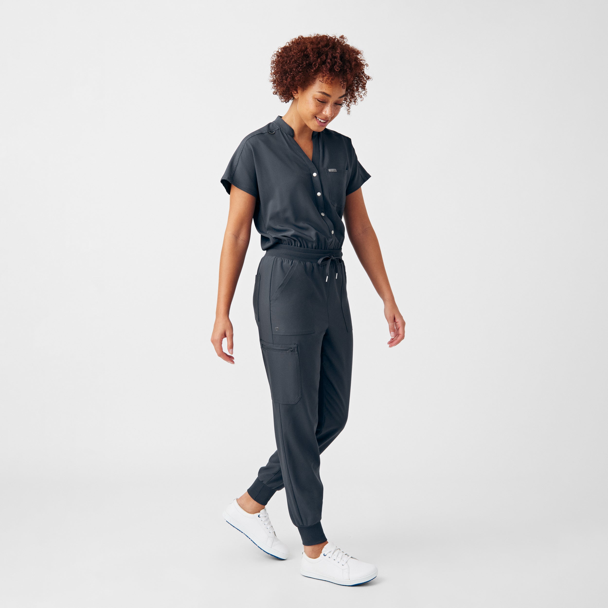 Landau Forward Women's 8-Pocket Cargo Scrub Jumpsuit
