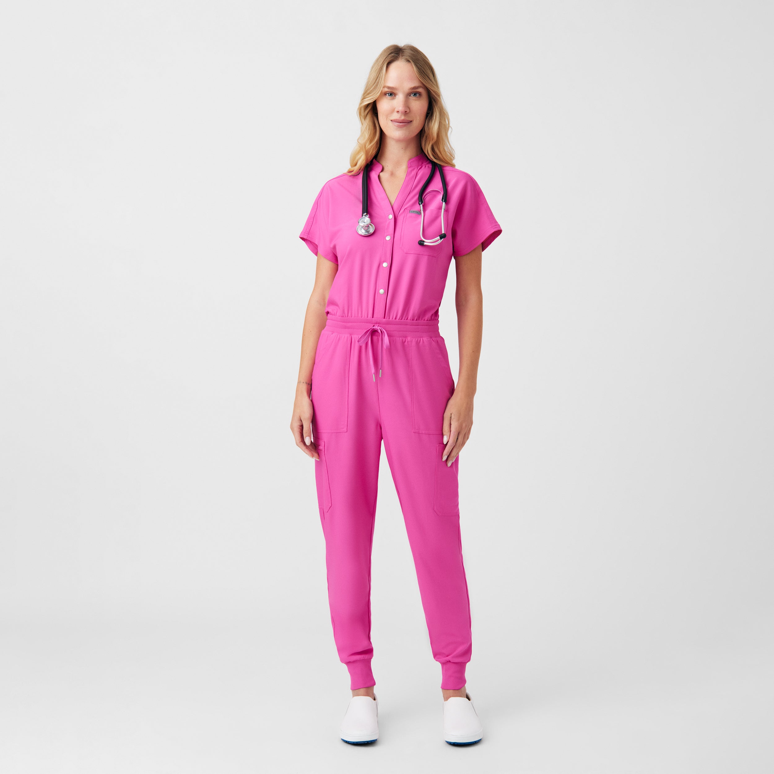 Landau Forward Women's 8-Pocket Cargo Scrub Jumpsuit