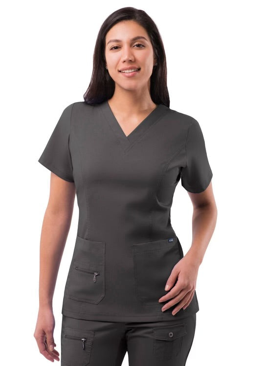 Womens Elevated V-neck Scrub Top