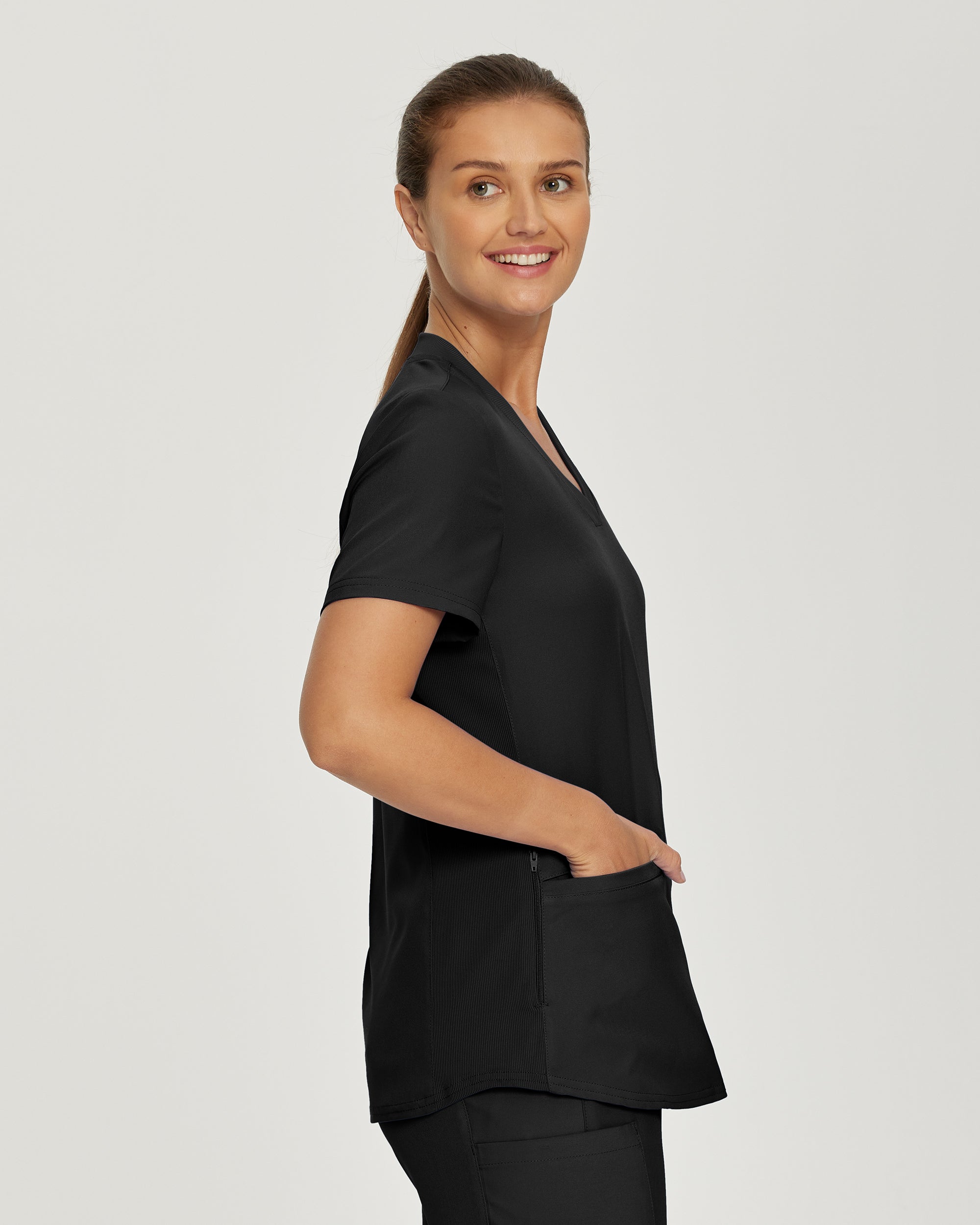 Landau Forward Women's 3-Pocket V-Neck Scrub Top