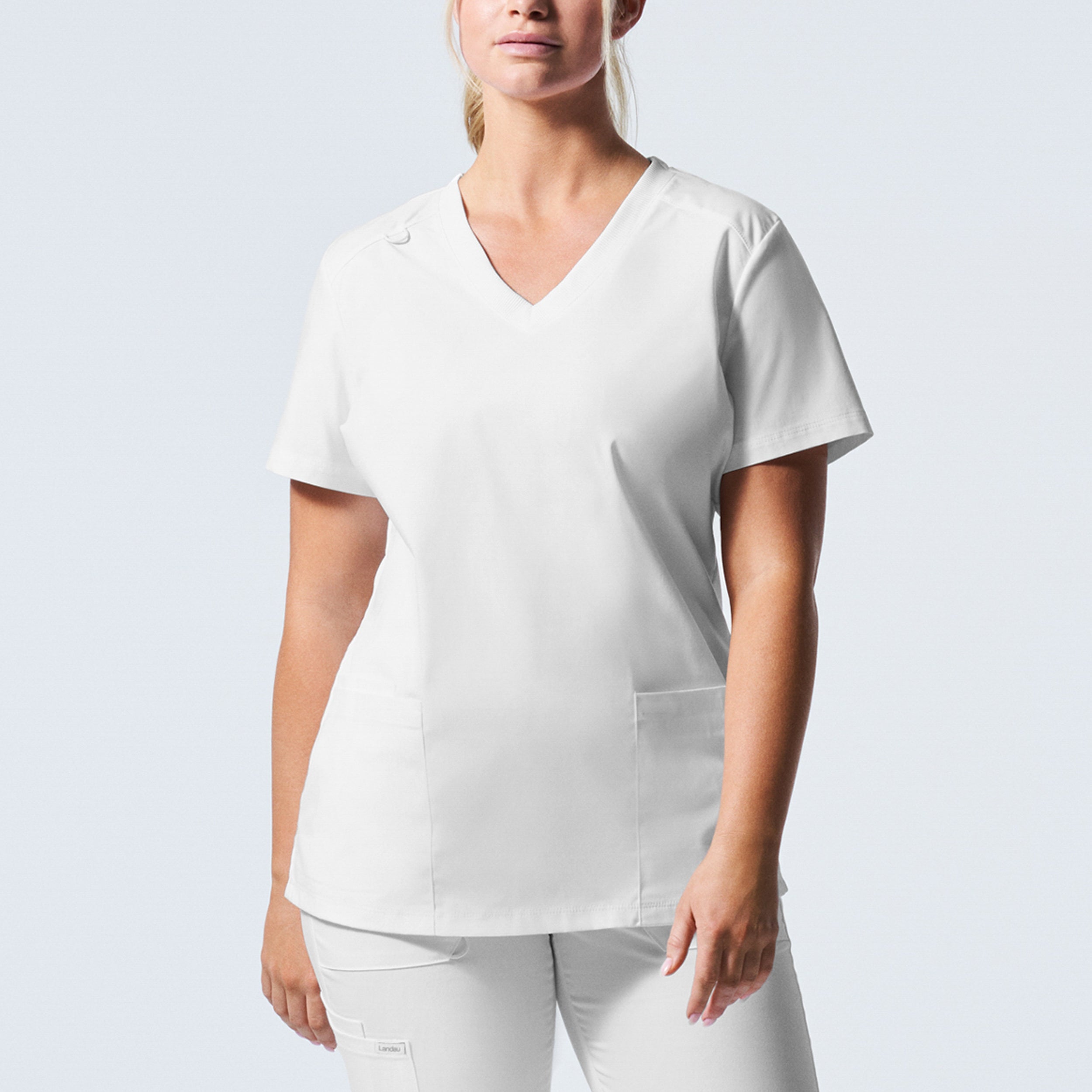 Landau ProFlex Women's 3-Pocket V-Neck Scrub Top