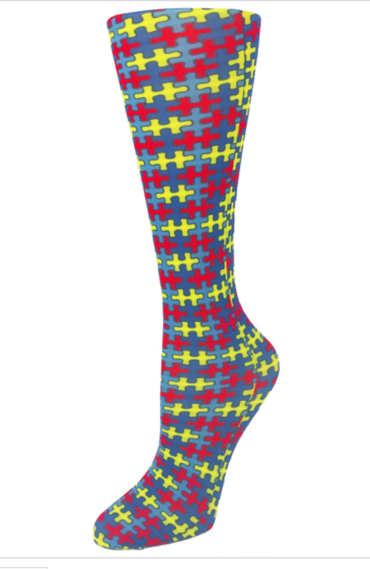 Autism Awareness Puzzle-Compression Socks