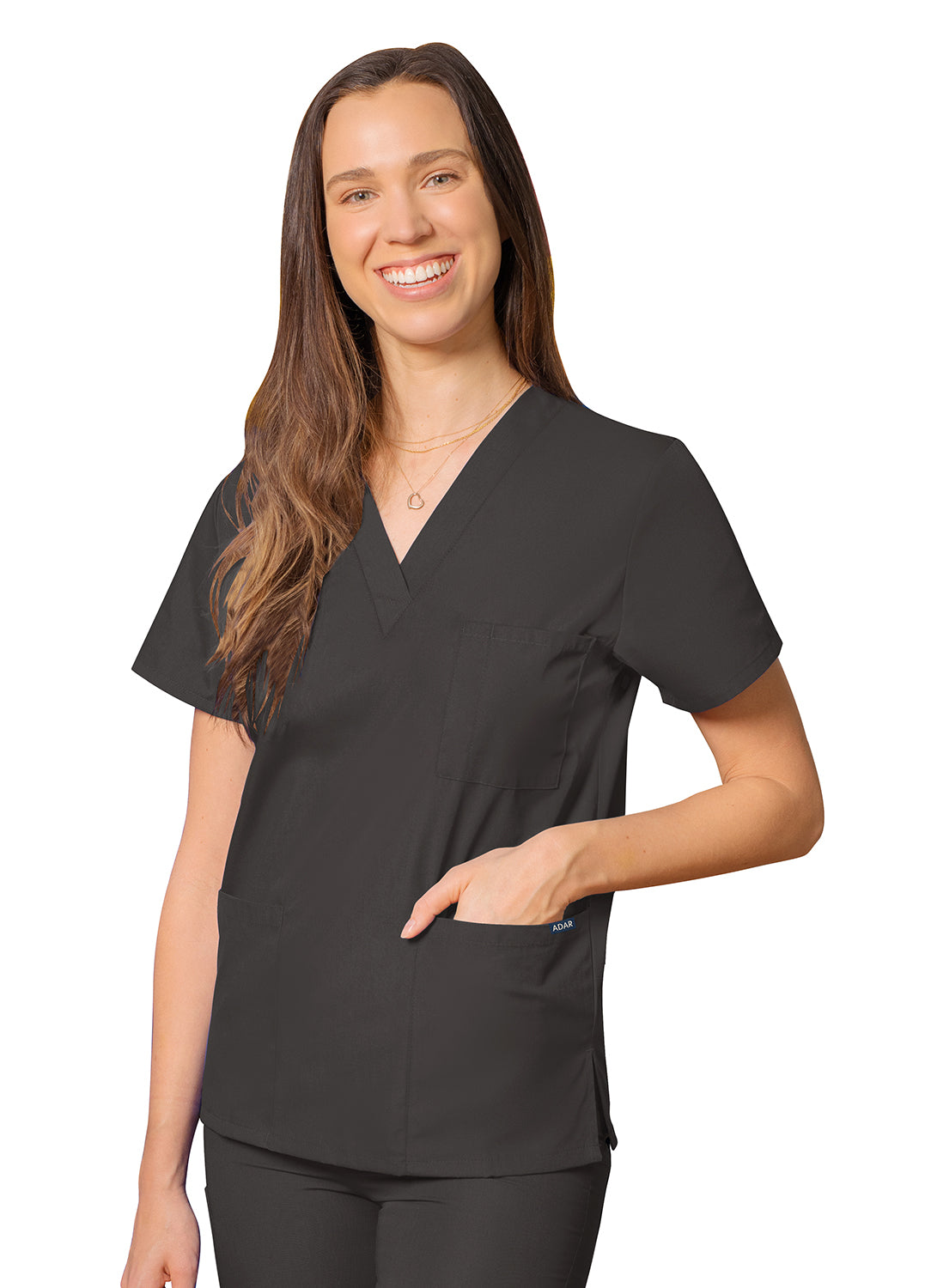 Adar Unisex V-Neck Tunic 3 Pocket